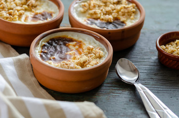 Turkish rice pudding sutlac,