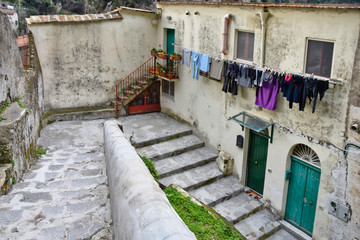 Atrani, Italy, 12/12/2017. A day of vacation in an old coastal village