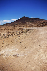 Desert mountain in the middle of Gran Canaria. the dry land by the little rain make spectacular landscapes