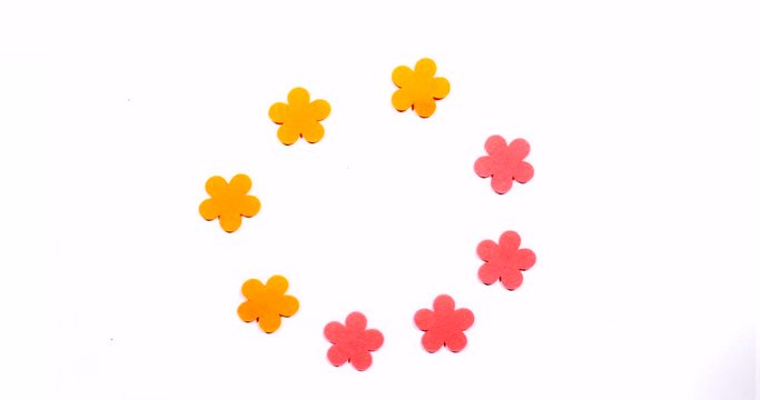 Letter P of the English alphabet. Dancing letter on a white background