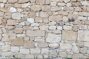 Stone wall, old  stones background