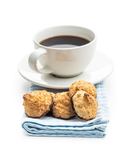 Coconut cookies with chocolate.