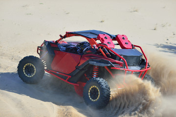 Summer UTV, ATV & offroad driving. Extreme, adrenalin. 4x4. © Antonio