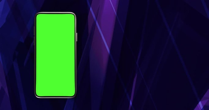 Smartphone application UI, presentation mockup with copy space. A video composition to promote your mobile app (3d rendering)