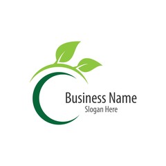 Ecology logo template vector icon