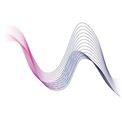 Wave line vector icon