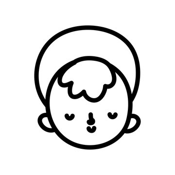 recommend clip art: baby jesus face manger nativity, merry christmas thick line