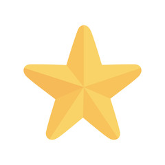 gold star bright ornament icon