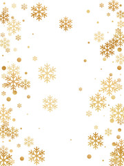 New Year card border holiday pattern with minimal snowflake shapes isolated.