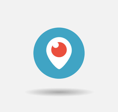 Periscope  Logo Button Vector Editorial..