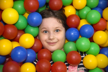 Fototapeta na wymiar girl in the balls