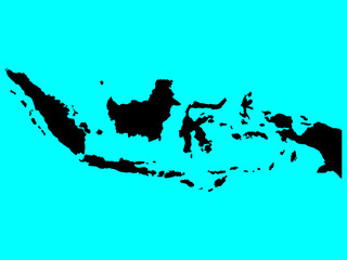 Map Flag Indonesia Vector illustration. Eps 10