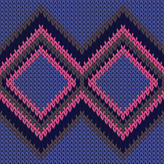 Bright rhombus argyle knitting texture geometric 