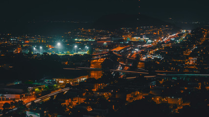 Fototapeta premium View of San Francisco's highways at night
