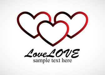 Heart Logo Vector For Valentine Day - Isolated On Gray Background - Vector Illustration. Heart Icon For Wedding, Label, Banner, Symbol, Love Icon And Logo Design. Modern Heart Logo. Love Icon