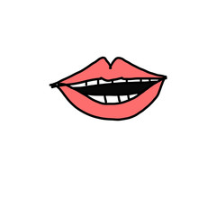 illustration of lips