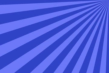 Simple sunburst background. Stripes in retro pop art style