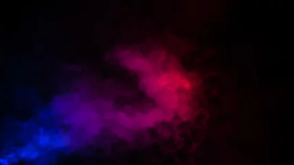  Abstract multi color fog smoke effects on isolated black background. © Victor