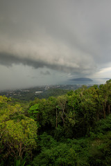 storm over mountains