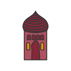 arabic castle tower classic antique icon