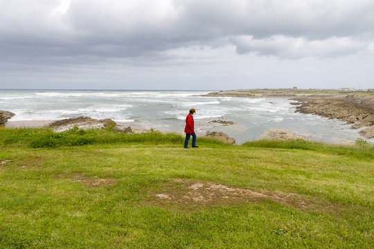 Watching the winter sea