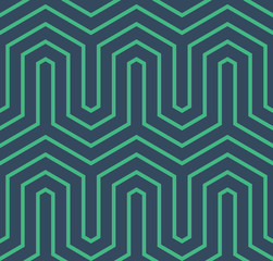Abstract geometric pattern, A seamless vector background, Bluish green texture