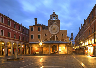 Fototapeta premium San Giacomo di Rialto church in Venice. Region Veneto. Italy
