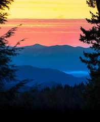 Great Smoky Mountain Park sunset