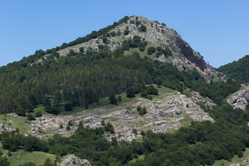 Landscape near Vratsata pass at Balkan Mountains, Bulgaria