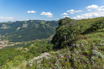 Fototapeta na wymiar Landscape near Vratsata pass at Balkan Mountains, Bulgaria