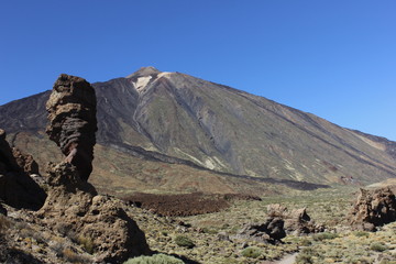 Vistas del volcán Teide desde el valle (Tenerife - Islas Canarias)