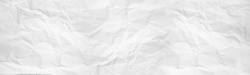 Obraz premium szeroka panorama zmięty papier tekstura tło. zmiażdżyć papier, aby był pomarszczony i pomarszczony.
