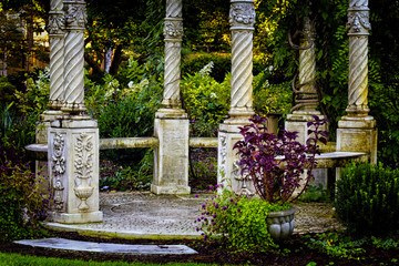Romanian gazebo in park
