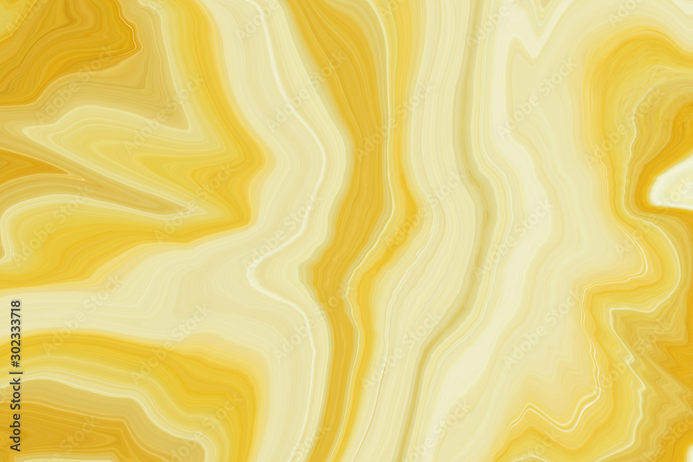 Sticker marble ink colorful. yellow marble pattern texture abstract background. can be used for background o