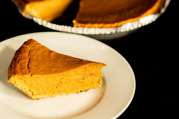You can't resist having a slice of homemade pumpkin pie