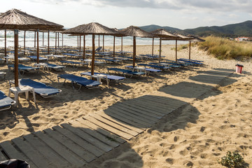 Sarti Beach at Sithonia peninsula, Chalkidiki, Greece