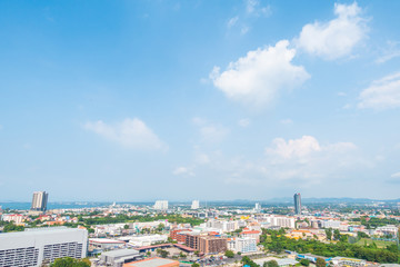 Beautiful landscape of Pattaya city in chonburi