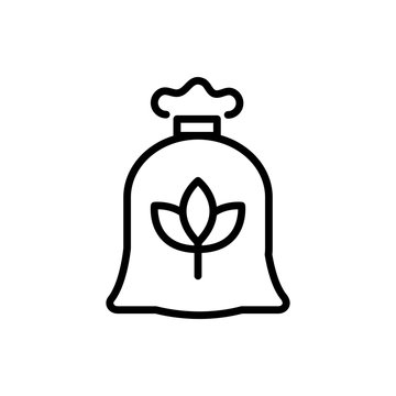 recommend clip art: fertilizer sack rural agriculture thick line