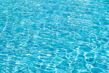 Abstract and surface pool water reflect with sun light background