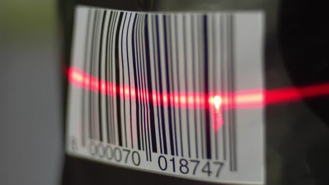 Scanning Barcode with Red Laser Barcode Scanner