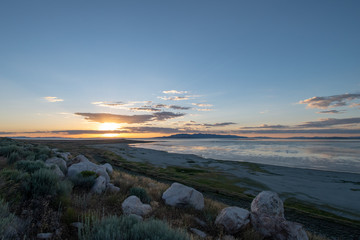 Sunset at Antelope Island