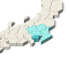日本地図 関東地方 東京都 Wall Mural Wallpaper Murals Iokuukan