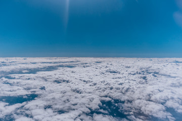 Awe-inspiring sight from an airplane window