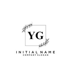 Letter YG Beauty Logo Template Vector