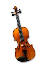 Fototapeta na wymiar Violin isolated on white