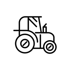 tractor rural agriculture thick line