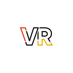 Letter VR logo icon design template elements