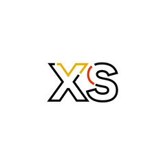 Letter XS logo icon design template elements