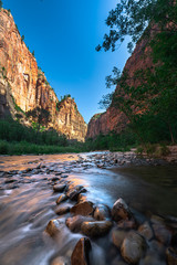 Stunning view at The Watchman Trail at Zion National Park, Utah