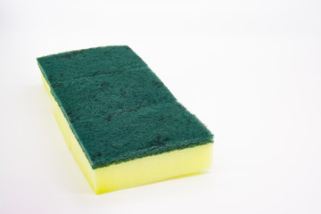 Fototapeta premium Isolated of household cleaning sponge